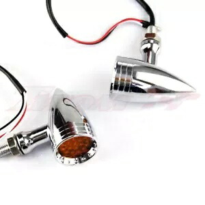 12V クロームオートバイ LED ターンシグナルライトテールライトハーレースポーツスター XL883 12V Chrome Motorcycle LED Turn Signal Light Taillight For Harley Sportster XL883 【並行輸入品】