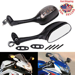 スモーク LED ウインカーリアビューサイドミラースズキ SV1000 SV650 2003-2008 Smoke LED Turn Signal Rear View Side Mirrors For Suzuki SV1000 SV650 2003-2008 【並行輸入品】