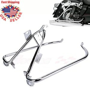サドルバッグサポートブラケットガード ハーレーツーリング FLHX FLHXSE FLTR FLTRU FLTRX用 Saddlebag Support Bracket Guard For Harley Touring FLHX FLHXSE FLTR FLTRU FLTRX 【並行輸入品】