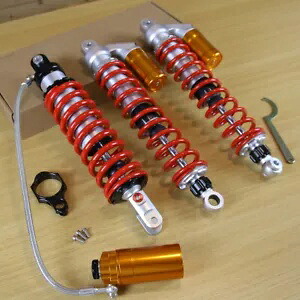フロント&リアエアショックアブソーバーセット SUZUKI QUADSPORT LTZ400 Z400 400CC ATV用 Front & Rear Air Shocks Absorbers Set FOR SUZUKI QUADSPORT LTZ400 Z400 400CC ATV 【並行輸入品】
