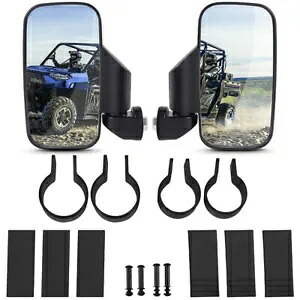 UTV リアビューサイドミラーポラリス一般 XP 1000 Can Am ディフェンダー用ブレイクアウェイ UTV Rear View Side Mirrors Breakaway For Polaris General XP 1000 Can Am Defender 【並行輸入品】