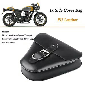 オートバイ Blk レザーバッグサドルバッグサイドカバーフィットトライアンフボンネビル T100 Motorcycle Blk Leather Bag Saddlebag Side Cover Fit For Triumph Bonneville T100 【並行輸入品】