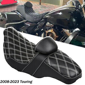 ステップアップ格子シートバックレストハーレーロードキングエレクトラストリートグライド08+に適合 Step-Up Lattice Seat Backrest Fit For Harley Road King Electra Street Glide 08+ 【並行輸入品】