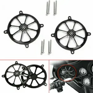 オーディオフェアリングマウントスピーカーグリルカバーハーレーエレクトラグライドクラシックFLHTC用 Audio Fairing Mount Speaker Grill Cover For Harley Electra Glide Classic FLHTC 【並行輸入品】