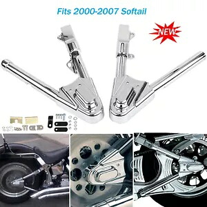 スイングアーム カバー セット クローム ハーレー ヘリテージ ソフテイル スプリンガー FXST ナイトトレイン用 Swingarm Cover Set Chrome For Harley Heritage Softail Springer FXST Night Train 【並行輸入品】
