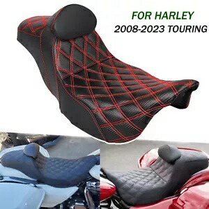 ステップアップシート ドライバーバックレスト付き ハーレーロードストリートグライドスペシャル 08-23 新品 Step-Up Seat w / Driver Backrest For Harley Road Street Glide Special 08-23 NEW 【並行輸入品】