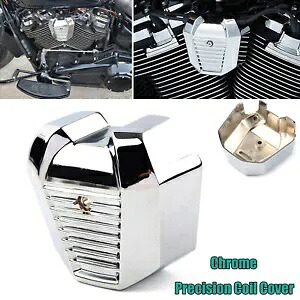 クローム精密コイルカバーハーレーブレイクアウトデラックスソフテイルオートバイに適合 Chrome Precision Coil Cover Fit For Harley Breakout Deluxe Softail Motorcycle 【並行輸入品】