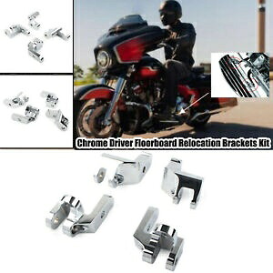 ハーレーツーリングフロリダトライクモデル用ドライバーボードフロアボード再配置ブラケット Driver Boards Floorboard Relocation Brackets For Harley Touring FL Trikes Models 【並行輸入品】