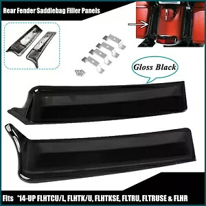 ABS リアフェンダーサドルバッグフィラーパネルブラックハーレー 14-UP FLTRU FLHTK FLHR ABS Rear Fender Saddlebag Filler Panels Black For Harley 14-UP FLTRU FLHTK FLHR 【並行輸入品】