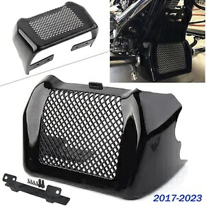 オイルクーラーカバートリムハーレーツーリングストリートグライドロードキングFLHR FLHXに適合 Oil Cooler Cover Trim Fit For Harley Touring Street Glide Road King FLHR FLHX 【並行輸入品】
