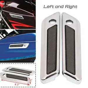ハーレーエレクトラグライドウルトラリミテッドFLHT FLHTCU用サドルバッグヒンジラッチカバー Saddlebag Hinge Latch Covers For Harley Electra Glide Ultra Limited FLHT FLHTCU 【並行輸入品】