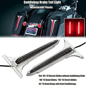 サドルバッグ LED ブレーキ テール ライト スモーク ハーレー エレクトラグライド クラシック FLHTC に適合 Saddlebag LED Brake Tail Light Smoke Fit For Harley Electra Glide Classic FLHTC 【並行輸入品】