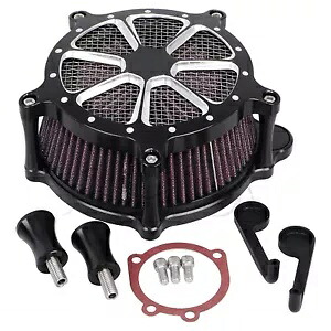 CNC エアクリーナー インテーク レッドフィルター ハーレー ダイナ スーパー グライド ナイト トレイン デラックス用 CNC Air Cleaner Intake Red Filter For Harley Dyna Super Glide Night Train Deluxe 【並行輸入品】