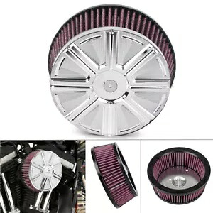 エア クリーナー カバー & レッド エレメント ハーレー ツーリング エレクトラグライド ソフテイル ダイナ FL用 Air Cleaner Cover & Red Element For Harley Touring Electra Glide Softail Dyna FL 【並行輸入品】