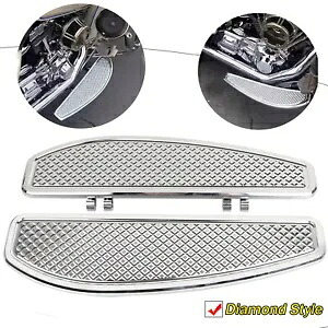 ハーレー ソフテイル エレクトラ ロード グライド FLD 用クローム ストレッチ フロアボード フットボード Chrome Stretched Floorboard Footboards For Harley Softail Electra Road Glide FLD 【並行輸入品】