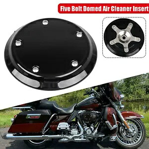 グロスブラック 5 ボルトドーム型エアクリーナーインサート ハーレーツインカム 1999-2015 ダイナ用 Gloss Black 5-Bolt Domed Air Cleaner Insert For Harley Twin Cam 1999-2015 Dyna 【並行輸入品】