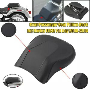 ブラック後部助手席ピリオンバックフィットハーレーファットボーイ FLSTF FLSTFI 08-14 Black Rear Passenger Seat Pillion Back Fit For Harley Fatboy FLSTF FLSTFI 08-14 【並行輸入品】