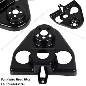 黒亜鉛合金ハンドルバーライザーカバーハーレーロードキング FLHR カスタム 2003-13 Black Zinc Alloy Handlebar Riser Cover For Harley Road King FLHR Custom 2003-13 【並行輸入品】
