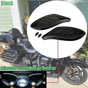調整可能なスイベルフェアリングサイドウイングエアディフレクターハーレーツーリング FLHT 96-13 Adjustable Swivel Fairing Side Wing Air Deflector For Harley Touring FLHT 96-13 【並行輸入品】