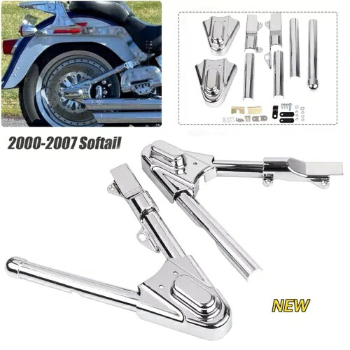リアファントムスイングアームアクスルカバー ハーレーヘリテージソフテイルクラシック FLSTC 00-07用 Rear Phantom Swingarm Axle Cover For Harley Heritage Softail Classic FLSTC 00-07 【並行輸入品】