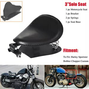 ハーレーファットボーイエレクトラグライドソフテイルブラックボバーソロシートスプリングベースキット用 For Harley Fatboy Electra Glide Softail Black Bobber Solo Seat Spring Base Kit 【並行輸入品】