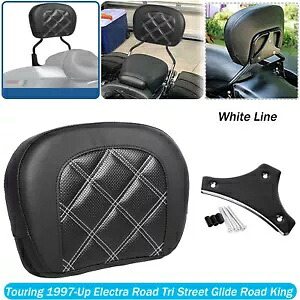 乗客用シーシーバー バックレスト パッド ツーリング エレクトラ ストリート グライド ロードキング CVO用 Passenger Sissy Bar Backrest Pad For Touring Electra Street Glide Road King CVO 【並行輸入品】