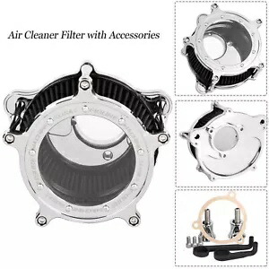 クリアエアクリーナーインテークフィルターハーレーストリートエレクトラグライドロードキングクローム用 Clear Air Cleaner Intake Filter For Harley Street Electra Glide Road King Chrome 【並行輸入品】