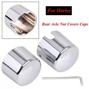 クローム リア アクスル ナット キャップ カバー ハーレー ヘリテージ ソフテイル クラシック FLSTC 00-07用 Chrome Rear Axle Nut Cap Covers For Harley Heritage Softail Classic FLSTC 00-07 【並行輸入品】 32,890円