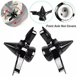 フロント スパン ブレード スピニング アクスル キャップ ナット カバー ハーレー ツーリング ダイナ ソフテイル US用 Front Spun Blade Spinning Axle Cap Nut Covers For Harley Touring Dyna Softail US 【並行輸入品】 32,890円