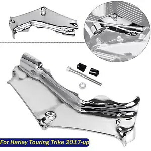 クロームシリンダーベースカバー ハーレーツーリングロードグライドロードキング 2017-2023用 Chrome Cylinder Base Cover Fit For Harley Touring Road Glide Road King 2017-2023 【並行輸入品】