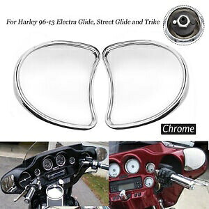 2X バットウィングインナーフェアリングマウントサイドリアミラークロームハーレーツーリング 96-13 2X Batwing Inner Fairing Mount Side Rear Mirrors Chrome For Harley Touring 96-13 【並行輸入品】