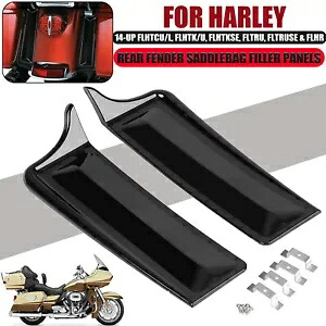 ブラックリアフェンダーサドルバッグフィラーパネルハーレー 14-UP FLTRU FLHR FLHTCU/L Black Rear Fender Saddlebag Filler Panels For Harley 14-UP FLTRU FLHR FLHTCU/L 【並行輸入品】