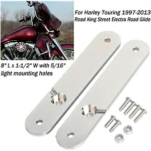 ハーレーエレクトラグライド FLHTK FLHTCU 1997-2013 フロントウインカー再配置キット用 For Harley Electra Glide FLHTK FLHTCU 1997-2013 Front Turn Signal Relocation Kit 【並行輸入品】