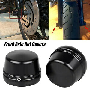 ブラックフロントアクスルナットカバーボルトハーレーツーリングロードキングストリートグライドFLHXS用 Black Front Axle Nut Cover Bolt For Harley Touring Road King Street Glide FLHXS 【並行輸入品】
