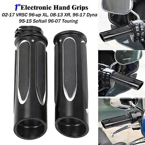 1インチハンドルバーハンドグリップハーレーツーリングロードキングエレクトラグライドダイナFXSB用 1 inch Handlebar Hand Grips For Harley Touring Road King Electra Glide Dyna FXSB 【並行輸入品】