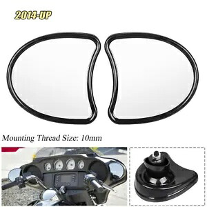 10mm フェアリングマウント バックミラー ハーレーストリートグライドスペシャル FLHXS FLHX用 10mm Fairing Mount Rear View Mirrors For Harley Street Glide Special FLHXS FLHX 【並行輸入品】
