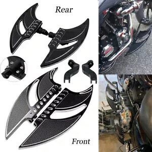 ブラックブレードドライバー助手席フロアボードマウントキットハーレーツーリンググライドに適合 Black Blade Driver Passenger Floorboards Mount Kit Fit For Harley Touring Glide 【並行輸入品】