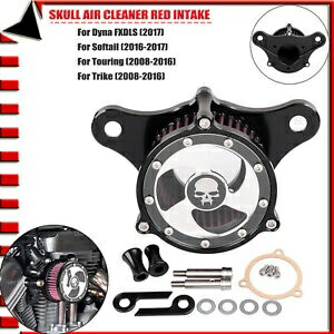 エアクリーナーレッドインテークフィルターシステムキットハーレーロードグライドカスタム FLTRX に適合 Air Cleaner Red Intake Filter System Kit Fit For Harley Road Glide Custom FLTRX 【並行輸入品】