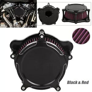 ブラックエアクリーナーインテークフィルターハーレーダイナストリートボブワイドグライドローライダー用 Black Air Cleaner Intake Filter For Harley Dyna Street Bob Wide Glide Low Rider 【並行輸入品】