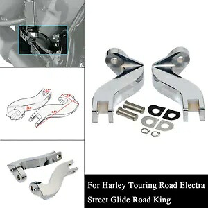 後部助手席フットペグマウントブラケットキット ツーリングロードキンググライド FLTR FLHR用 Rear Passenger Foot Peg Mount Bracket Kit For Touring Road King Glide FLTR FLHR 【並行輸入品】