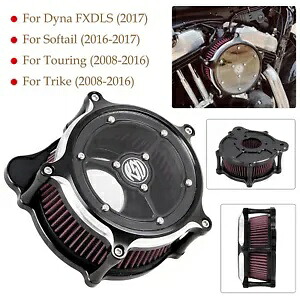 ブラック エア クリーナー フィルター シースルー RSD ハーレー ツーリング ストリート グライド 2008-16 Black Air Cleaner Filter See Through RSD For Harley Touring Street Glide 2008-16 【並行輸入品】