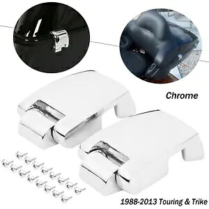 クロームパックトランク荷物ヒンジハーレーツアーパックツーリングCVOロードキング88-13用 Chrome Pack Trunk Luggage Hinges For Harley Tour Pak Touring CVO Road King 88-13 【並行輸入品】 33,605円