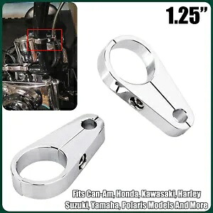 1.25インチ ブレーキライン クラッチ ケーブル ハンドルバー フレーム クランプ クリップ ハーレー ソフテイル US用 1.25” Brake Line Clutch Cable Handlebar Frame Clamp Clips For Harley Softail US 【並行輸入品】