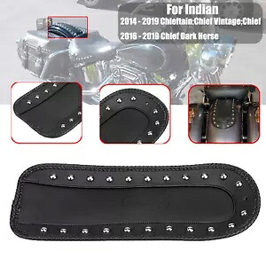 オートバイレザーリアフェンダーよだれかけスタッドソロシートフィットインディアンチーフヴィンテージ Motorcycle Leather Rear Fender Bib Studs Solo Seat Fit For Indian Chief Vintage 【並行輸入品】
