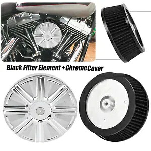 クローム エア クリーナー カバー & エレメント ハーレー エレクトラ ストリート ロード グライド ロードキング用 Chrome Air Cleaner Cover &Element For Harley Electra Street Road Glide Road King 【並行輸入品】