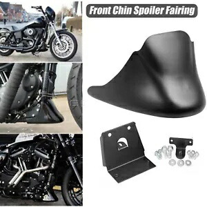 マットフロントチンスポイラーエアダムフェアリング ハーレースポーツスター XL883 1200 2004-Up用 Matte Front Chin Spoiler Air Dam Fairing for Harley Sportster XL883 1200 2004-Up 【並行輸入品】