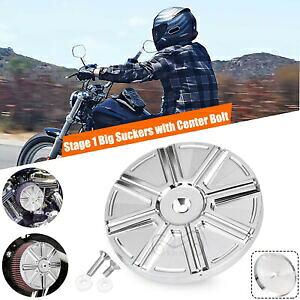 クロームアルミビッグ吸盤ステージ1エアクリーナーカバーハーレーツアーグライドFLT用 Chrome Aluminum Big Sucker Stage 1 Air Cleaner Cover For Harley Tour Glide FLT 【並行輸入品】