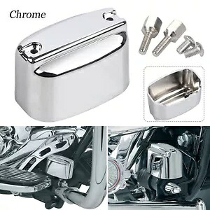 ハーレーエレクトラロードトライグライドトライク用クロームリアブレーキマスターシリンダーカバー Chrome Rear Brake Master Cylinder Cover For Harley Electra Road Tri Glide Trike 【並行輸入品】