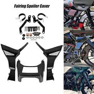 ブラック ABS フェアリングスポイラーカバー ハーレー CVO ロードグライド FLTRX スペシャル FLTRXS 用 Black ABS Fairing Spoilers Cover For Harley CVO Road Glide FLTRX Special FLTRXS 【並行輸入品】