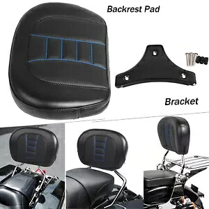 Pu レザー シーシーバー バックレスト パッド ブラケット キット ハーレー トライ ストリート グライド 97-23用 PU Leather Sissy Bar Backrest Pad Bracket Kit For Harley Tri Street Glide 97-23 【並行輸入品】